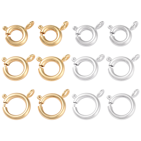 PandaHall BENECREAT 12Pcs 6 Style Real 24K Gold Plated Spring Clasps, 925 Plated Sterling Silver Connector Findings for Necklace Bracelets...
PandaHall BENECREAT 12Pcs 6 Style Real 24K Gold Plated Spring Clasps, 925 Plated Sterling Silver Connector Findings for Necklace Bracelets...