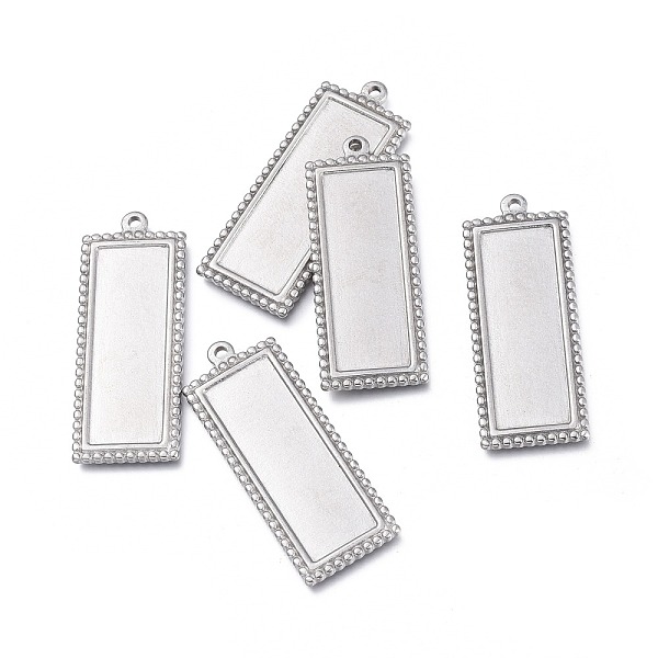 PandaHall 304 Stainless Steel Pendant Cabochon Settings, Plain Edge Bezel Cups, Rectangle, Stainless Steel Color, Tray: 30x10mm...
PandaHall 304 Stainless Steel Pendant Cabochon Settings, Plain Edge Bezel Cups, Rectangle, Stainless Steel Color, Tray: 30x10mm...