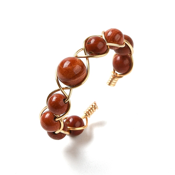 PandaHall Adjustable Natural Carnelian with Brass Rings, Adjustable Red Jasper Round
PandaHall Adjustable Natural Carnelian with Brass Rings, Adjustable Red Jasper Round