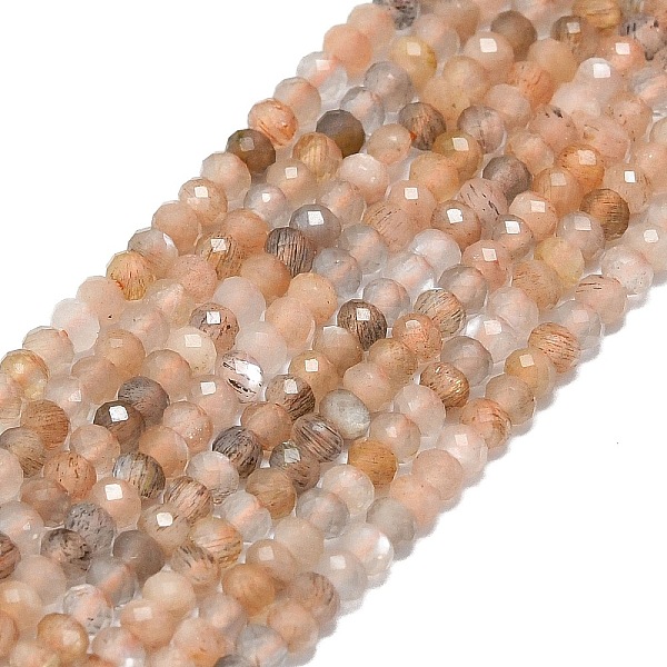 PandaHall Natural Peach Moonstone Beads Strands, Faceted, Rondelle, 2~2.5x2mm, Hole: 0.5mm, about 223~226pcs/strand, 14.96~15.16 inch...
PandaHall Natural Peach Moonstone Beads Strands, Faceted, Rondelle, 2~2.5x2mm, Hole: 0.5mm, about 223~226pcs/strand, 14.96~15.16 inch...