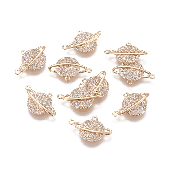 PandaHall Brass Micro Pave Cubic Zirconia Pendants, Planet, Universe Space Charms, Long-Lasting Plated, Nickel Free, Real 18K Gold Plated...
PandaHall Brass Micro Pave Cubic Zirconia Pendants, Planet, Universe Space Charms, Long-Lasting Plated, Nickel Free, Real 18K Gold Plated...