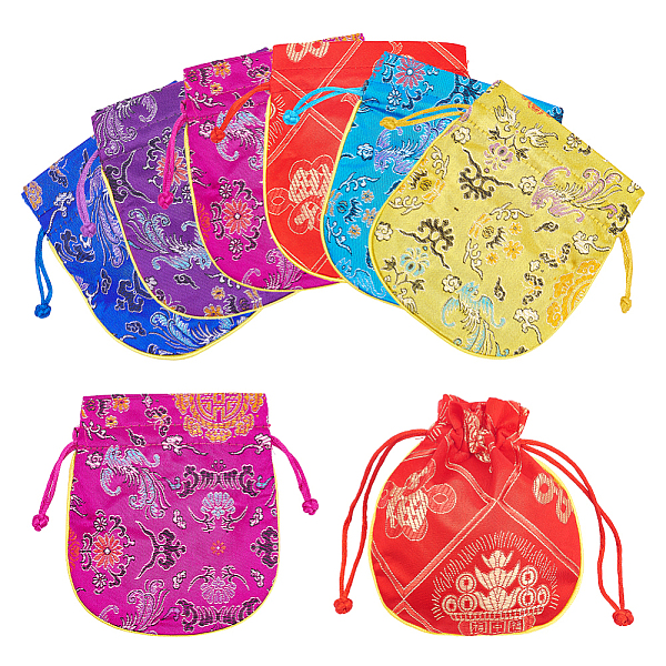 PandaHall HOBBIESAY 12Pcs 6 Colors Silk Packing Pouches, Drawstring Bags with Mixed Patterns, Mixed Color, 13~13.5x11.4~12cm, 2pcs/color..., Multicolor
PandaHall HOBBIESAY 12Pcs 6 Colors Silk Packing Pouches, Drawstring Bags with Mixed Patterns, Mixed Color, 13~13.5x11.4~12cm, 2pcs/color..., Multicolor