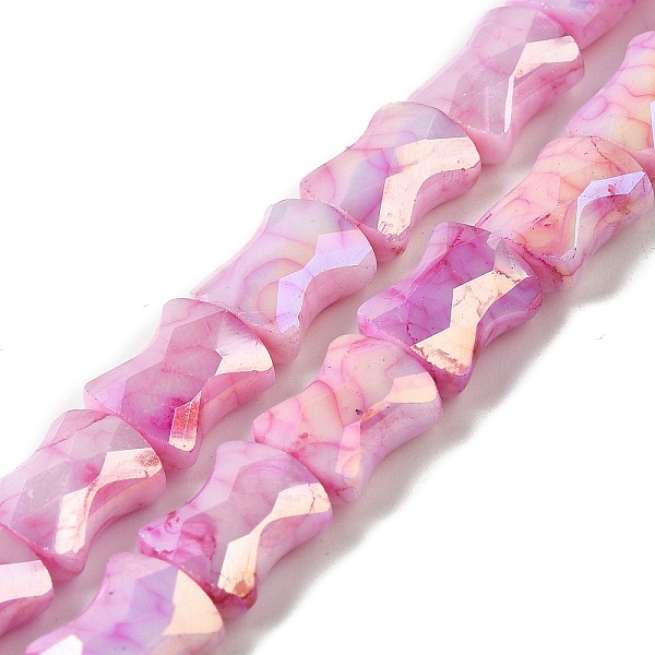 PandaHall Electroplate Glass Beads Strands, Rainbow Plated, Faceted, Bamboo, Pearl Pink, 11x8.5x5.5mm, Hole: 1.4mm, about 40pcs/strand...
PandaHall Electroplate Glass Beads Strands, Rainbow Plated, Faceted, Bamboo, Pearl Pink, 11x8.5x5.5mm, Hole: 1.4mm, about 40pcs/strand...