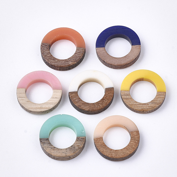 PandaHall Resin & Walnut Wood Linking Rings, Ring, Mixed Color, 18x4mm Resin+Wood Ring Multicolor
PandaHall Resin & Walnut Wood Linking Rings, Ring, Mixed Color, 18x4mm Resin+Wood Ring Multicolor