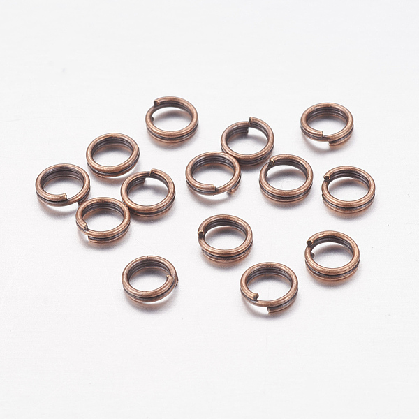 PandaHall Iron Split Rings, Double Loops Jump Rings, Cadmium Free & Nickel Free & Lead Free, Red Copper, 5x1.4mm, about 4.3mm inner diameter...
PandaHall Iron Split Rings, Double Loops Jump Rings, Cadmium Free & Nickel Free & Lead Free, Red Copper, 5x1.4mm, about 4.3mm inner diameter...