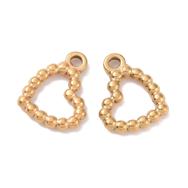 PandaHall Ion Plating(IP) 304 Stainless Steel Charms, Heart, Golden, 14x11x2mm, Hole: 1.6mm 304 Stainless Steel Heart
PandaHall Ion Plating(IP) 304 Stainless Steel Charms, Heart, Golden, 14x11x2mm, Hole: 1.6mm 304 Stainless Steel Heart