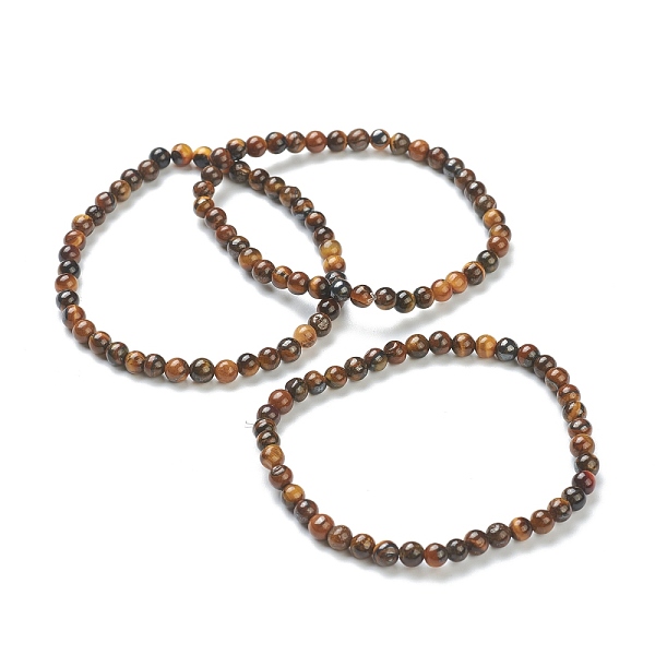 PandaHall Natural Tiger Eye Beaded Stretch Bracelets, Round, Beads: 4~5mm, Inner Diameter: 2-1/4 inch(5.65cm) Tiger Eye
PandaHall Natural Tiger Eye Beaded Stretch Bracelets, Round, Beads: 4~5mm, Inner Diameter: 2-1/4 inch(5.65cm) Tiger Eye