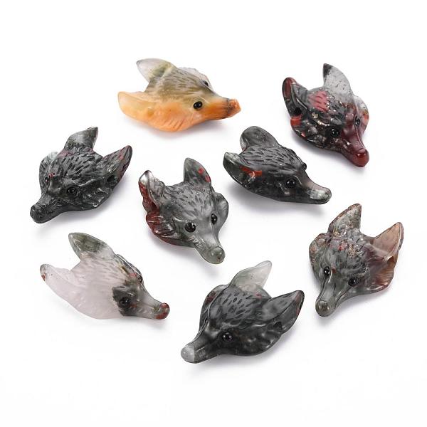 PandaHall Natural Africa Bloodstone Pendants, Wolf Head, 37~42x25~30x10~13mm, Hole: 2mm Bloodstone Other Animal
PandaHall Natural Africa Bloodstone Pendants, Wolf Head, 37~42x25~30x10~13mm, Hole: 2mm Bloodstone Other Animal