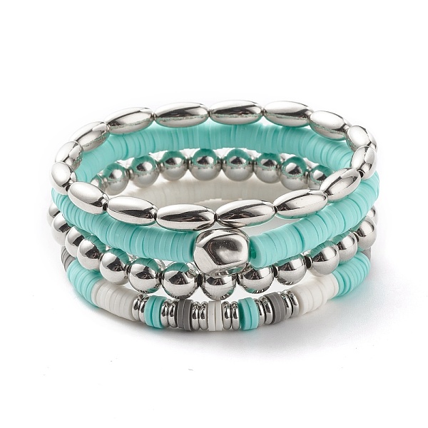 PandaHall Rice Shape Beads Stretch Bracelets Set, Polymer Clay Heishi Beads Surfering Bracelets for Women, Dark Turquoise, Inner Diameter...
PandaHall Rice Shape Beads Stretch Bracelets Set, Polymer Clay Heishi Beads Surfering Bracelets for Women, Dark Turquoise, Inner Diameter...