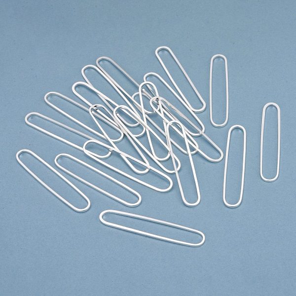 PandaHall Brass Linking Rings, Long-Lasting Plated, Oval, 925 Sterling Silver Plated, 48x9.5x1mm, Inner Diameter: 45.5x7.5mm Brass Oval
PandaHall Brass Linking Rings, Long-Lasting Plated, Oval, 925 Sterling Silver Plated, 48x9.5x1mm, Inner Diameter: 45.5x7.5mm Brass Oval