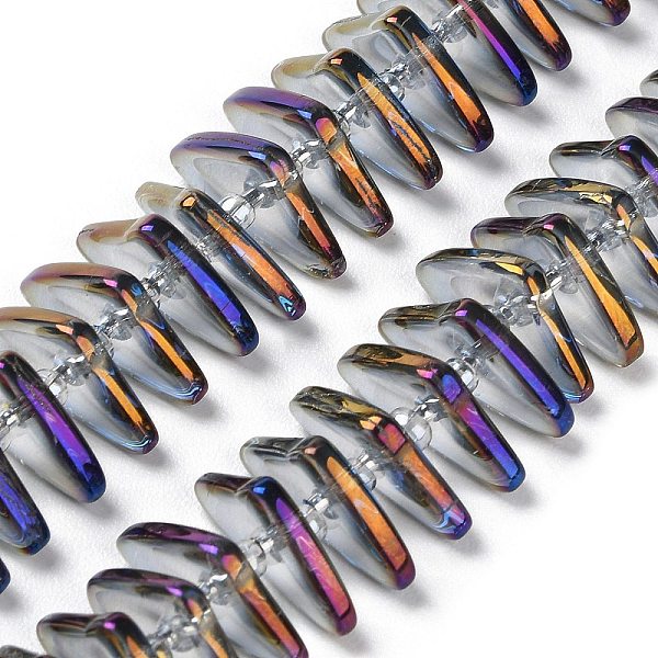 PandaHall Electroplate Glass Beads Strands, Triangle, Dark Slate Blue, 9x15.5~16x2.8~3mm,Hole:1mm, about 119~131pcs/strand, 24.21''~24.41''...
PandaHall Electroplate Glass Beads Strands, Triangle, Dark Slate Blue, 9x15.5~16x2.8~3mm,Hole:1mm, about 119~131pcs/strand, 24.21''~24.41''...