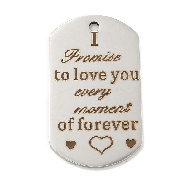 PandaHall Valentine's Day 201 Stainless Steel Pendants, Love Message Charms, Oval with Word Charms, Stainless Steel Color, 49x28x2mm, Hole...
PandaHall Valentine's Day 201 Stainless Steel Pendants, Love Message Charms, Oval with Word Charms, Stainless Steel Color, 49x28x2mm, Hole...