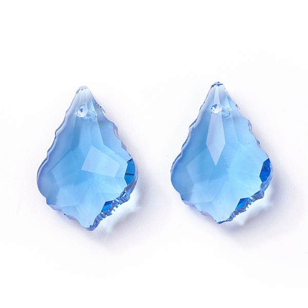 PandaHall Faceted Glass Pendants, Leaf, Cornflower Blue, 22x15.5x8.5mm, Hole: 1mm Glass Leaf Blue
PandaHall Faceted Glass Pendants, Leaf, Cornflower Blue, 22x15.5x8.5mm, Hole: 1mm Glass Leaf Blue