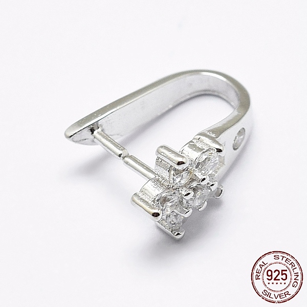 PandaHall Rhodium Plated 925 Sterling Silver Micro Pave Cubic Zirconia Pendant Bails, Ice Pick & Pinch Bails, Flower, Platinum, 12x6.5x9mm...
PandaHall Rhodium Plated 925 Sterling Silver Micro Pave Cubic Zirconia Pendant Bails, Ice Pick & Pinch Bails, Flower, Platinum, 12x6.5x9mm...