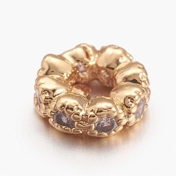PandaHall Brass Micro Pave Cubic Zirconia Beads, Flat Round, Golden, 4.5x1.5mm, Hole: 2mm Brass+Cubic Zirconia Flat Round
PandaHall Brass Micro Pave Cubic Zirconia Beads, Flat Round, Golden, 4.5x1.5mm, Hole: 2mm Brass+Cubic Zirconia Flat Round