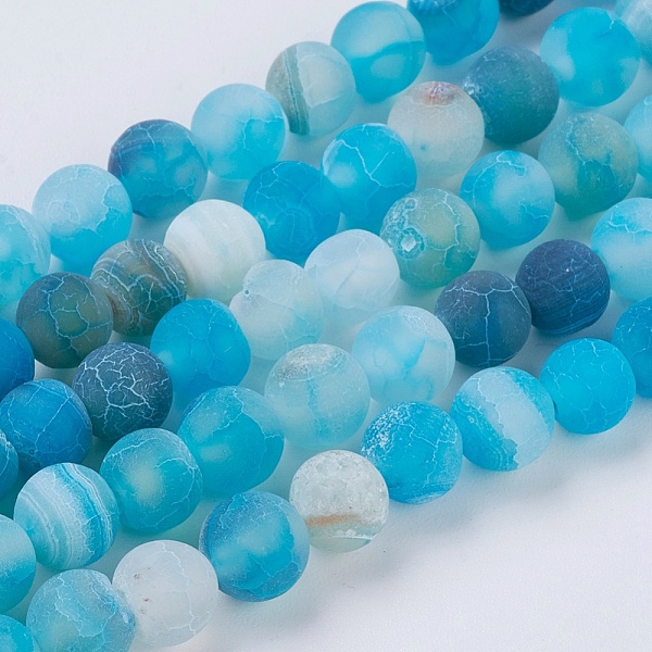 PandaHall Natural Weathered Agate Beads Strands, Dyed, Frosted, Round, Deep Sky Blue, 6mm, Hole: 1mm, about 64pcs/strand, 14.6 inch...
PandaHall Natural Weathered Agate Beads Strands, Dyed, Frosted, Round, Deep Sky Blue, 6mm, Hole: 1mm, about 64pcs/strand, 14.6 inch...