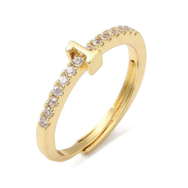 PandaHall Rack Plating Brass Clear Cubic Zirconia Number 1 Adjustable Rings for Women, Cadmium Free & Lead Free, Long-Lasting Plated, Real...
PandaHall Rack Plating Brass Clear Cubic Zirconia Number 1 Adjustable Rings for Women, Cadmium Free & Lead Free, Long-Lasting Plated, Real...