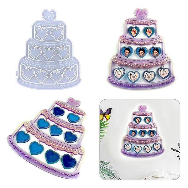 PandaHall DIY Cake Shape Photo Frame Silicone Molds, Resin Casting Molds, for UV Resin & Epoxy Resin Craft Making, White, 305x247x10mm...
PandaHall DIY Cake Shape Photo Frame Silicone Molds, Resin Casting Molds, for UV Resin & Epoxy Resin Craft Making, White, 305x247x10mm...