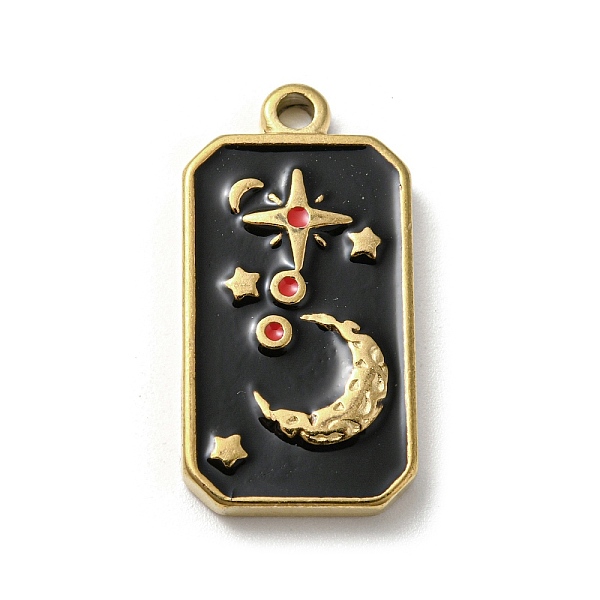 PandaHall 304 Stainless Steel Pendants, with Enamel, Rectangle with Tarot Pattern, Golden, Moon, 25.5x13x3mm, Hole: 2mm 304 Stainless Steel..., Black
PandaHall 304 Stainless Steel Pendants, with Enamel, Rectangle with Tarot Pattern, Golden, Moon, 25.5x13x3mm, Hole: 2mm 304 Stainless Steel..., Black