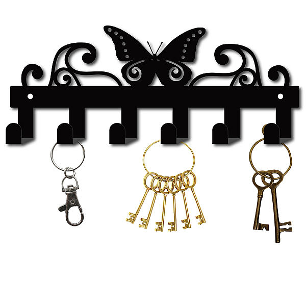 PandaHall Iron Wall Mounted Hook Hangers, Decorative Organizer Rack with 6 Hooks, for Bag Clothes Key Scarf Hanging Holder, Butterfly...
PandaHall Iron Wall Mounted Hook Hangers, Decorative Organizer Rack with 6 Hooks, for Bag Clothes Key Scarf Hanging Holder, Butterfly...