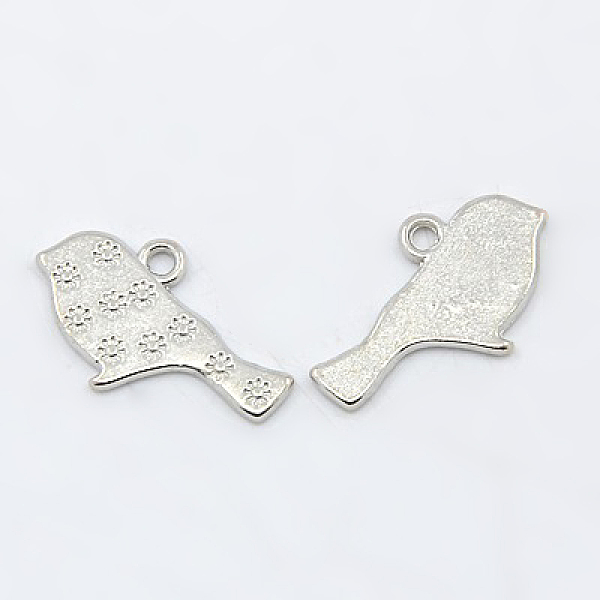 PandaHall Metal Alloy Pendants, Cadmium Free & Nickel Free & Lead Free, Bird, Platinum, 21x12x2mm, Hole: 2mm Alloy Bird
PandaHall Metal Alloy Pendants, Cadmium Free & Nickel Free & Lead Free, Bird, Platinum, 21x12x2mm, Hole: 2mm Alloy Bird
