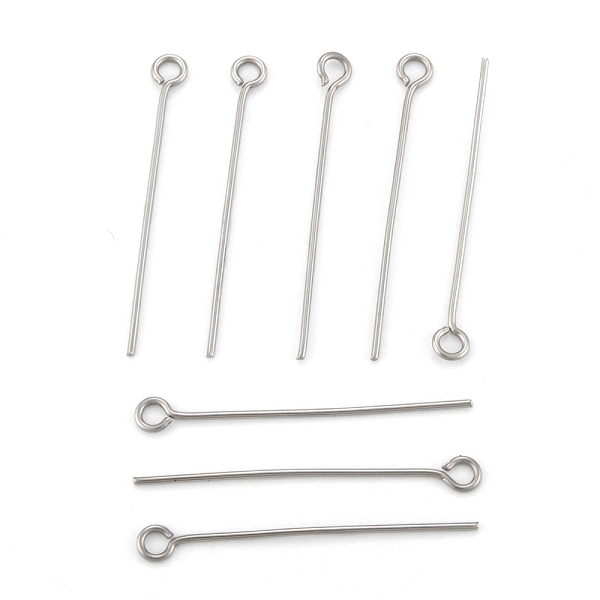 PandaHall 304 Stainless Steel Eye Pin, Stainless Steel Color, 30mm, Hole: 2mm, Pin: 0.7mm 304 Stainless Steel
PandaHall 304 Stainless Steel Eye Pin, Stainless Steel Color, 30mm, Hole: 2mm, Pin: 0.7mm 304 Stainless Steel