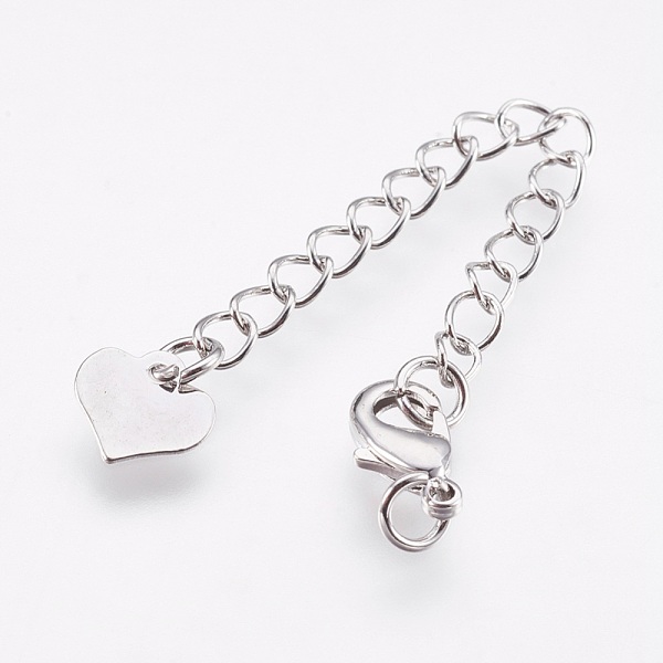 PandaHall Brass Chain Extender, with Lobster Claw Clasps, Cadmium Free & Nickel Free & Lead Free, Long-Lasting Plated, Heart, Platinum...
PandaHall Brass Chain Extender, with Lobster Claw Clasps, Cadmium Free & Nickel Free & Lead Free, Long-Lasting Plated, Heart, Platinum...