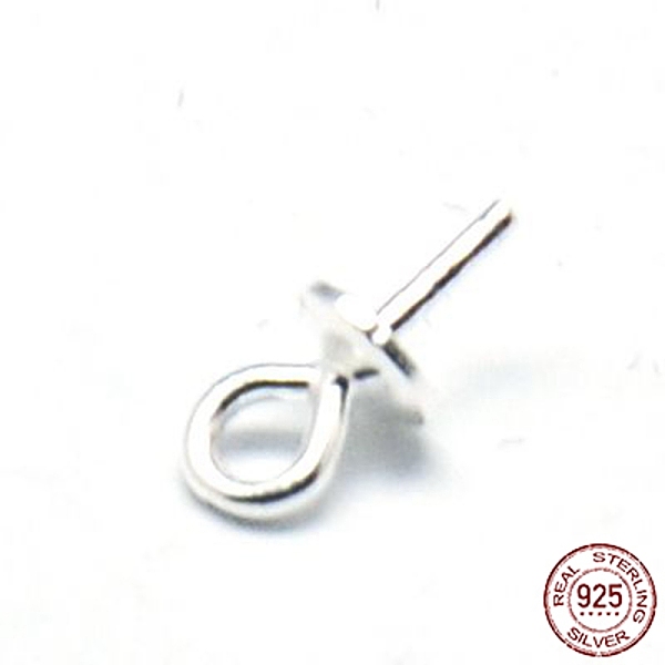 PandaHall 925 Sterling Silver Pendant Bails, for Half Drilled Beads, Silver, 6.5x3mm, Hole: 1mm, Pin: 0.7mm Sterling Silver
PandaHall 925 Sterling Silver Pendant Bails, for Half Drilled Beads, Silver, 6.5x3mm, Hole: 1mm, Pin: 0.7mm Sterling Silver