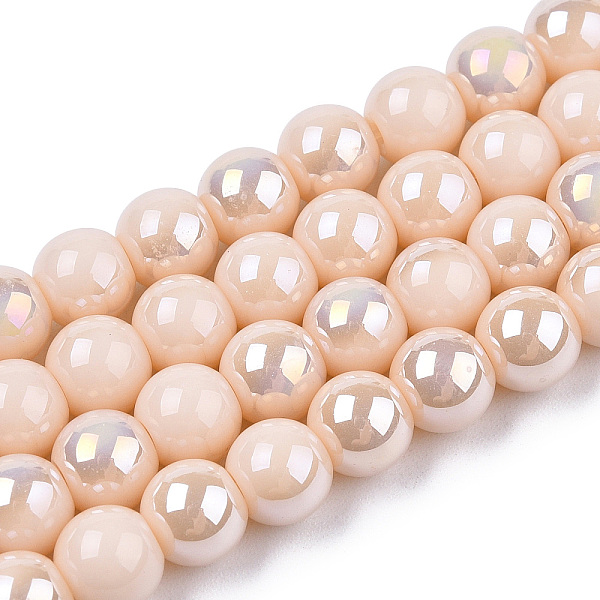 PandaHall Electroplate Opaque Glass Beads Strands, AB Color Plated, Round, PeachPuff, 6~6.5mm, Hole: 1.4mm, about 67~70pcs/strand, 14.76..., Brown
PandaHall Electroplate Opaque Glass Beads Strands, AB Color Plated, Round, PeachPuff, 6~6.5mm, Hole: 1.4mm, about 67~70pcs/strand, 14.76..., Brown