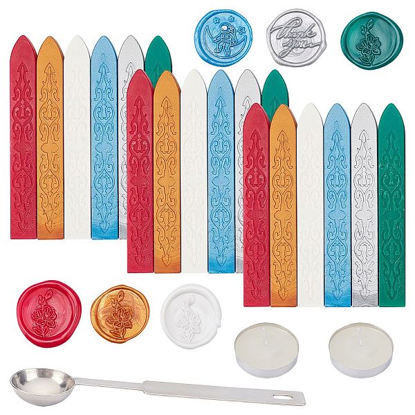 PandaHall CRASPIRE DIY Stamp Making Kits, Including Sealing Wax Particles, Stainless Steel Spoon, Candle, Mixed Color, Sealing Wax Particles..., Multicolor
PandaHall CRASPIRE DIY Stamp Making Kits, Including Sealing Wax Particles, Stainless Steel Spoon, Candle, Mixed Color, Sealing Wax Particles..., Multicolor