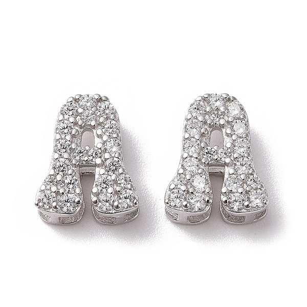 PandaHall 925 Sterling Silver Micro Pave Cubic Zirconia Beads, Real Platinum Plated, Letter A, 9x7.5x3.5mm, Hole: 2.5x1.5mm Cubic Zirconia...
PandaHall 925 Sterling Silver Micro Pave Cubic Zirconia Beads, Real Platinum Plated, Letter A, 9x7.5x3.5mm, Hole: 2.5x1.5mm Cubic Zirconia...