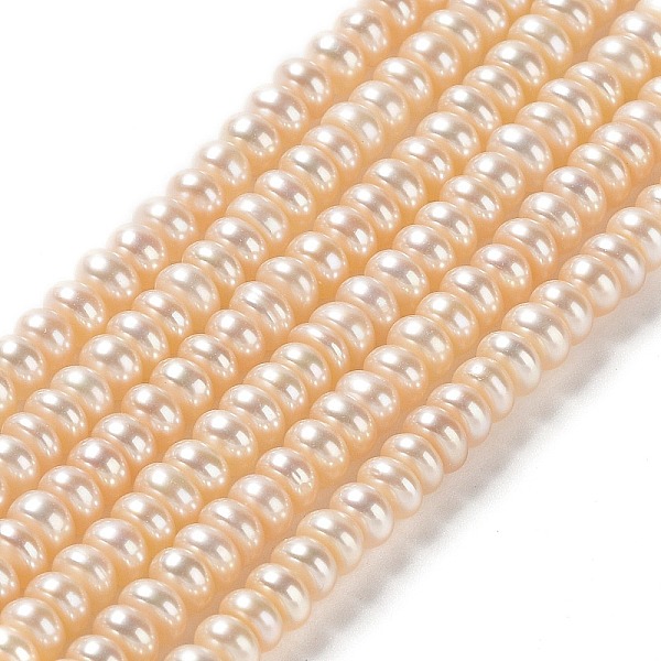 PandaHall Natural Cultured Freshwater Pearl Beads Strands, Rondelle, PapayaWhip, 3.5~4x2~3mm, Hole: 0.7mm, about 131~133pcs/strand, 15.35''..., Orange
PandaHall Natural Cultured Freshwater Pearl Beads Strands, Rondelle, PapayaWhip, 3.5~4x2~3mm, Hole: 0.7mm, about 131~133pcs/strand, 15.35''..., Orange