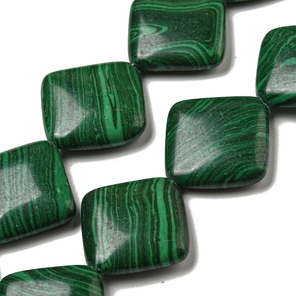 PandaHall Synthetic Malachite Beads Strands, Rhombus, 24.5~25x24.5~25x6mm, Hole: 1mm, about 16pcs/strand, 15.43''(39.2cm) Malachite Rhombus
PandaHall Synthetic Malachite Beads Strands, Rhombus, 24.5~25x24.5~25x6mm, Hole: 1mm, about 16pcs/strand, 15.43''(39.2cm) Malachite Rhombus