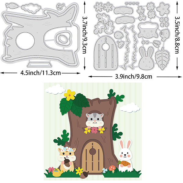 PandaHall BENECREAT 11.3x9.3cm Tree House Cutting Dies Hamster Bunny Die Cuts for DIY Crafts Scrapbook Decorative Embossing Carbon Steel...
PandaHall BENECREAT 11.3x9.3cm Tree House Cutting Dies Hamster Bunny Die Cuts for DIY Crafts Scrapbook Decorative Embossing Carbon Steel...