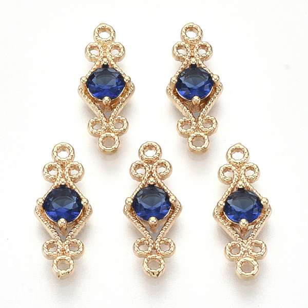 PandaHall Golden Tone Brass Links Connectors, with Glass, Rhombus, Medium Blue, 16x6.5x3.5mm, Hole: 1mm Brass+Glass Rhombus Blue
PandaHall Golden Tone Brass Links Connectors, with Glass, Rhombus, Medium Blue, 16x6.5x3.5mm, Hole: 1mm Brass+Glass Rhombus Blue
