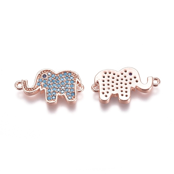 PandaHall Brass Micro Pave Cubic Zirconia Normal Links, Elephant, Light Sky Blue, Rose Gold, 11x19.5x2mm, Hole: 1mm Brass+Cubic Zirconia...
PandaHall Brass Micro Pave Cubic Zirconia Normal Links, Elephant, Light Sky Blue, Rose Gold, 11x19.5x2mm, Hole: 1mm Brass+Cubic Zirconia...