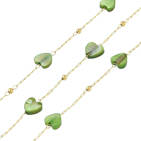 PandaHall Heart Ion Plating(IP) 304 Stainless Steel Chains, with Glass, with Spool, Unwelded, Green, 6x6x2mm 304 Stainless Steel Green
PandaHall Heart Ion Plating(IP) 304 Stainless Steel Chains, with Glass, with Spool, Unwelded, Green, 6x6x2mm 304 Stainless Steel Green