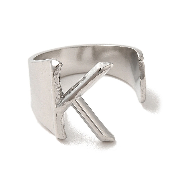 PandaHall 201 Stainless Steel Finger Rings, Letter K, Inner Diameter: 18mm 201 Stainless Steel Letter K
PandaHall 201 Stainless Steel Finger Rings, Letter K, Inner Diameter: 18mm 201 Stainless Steel Letter K