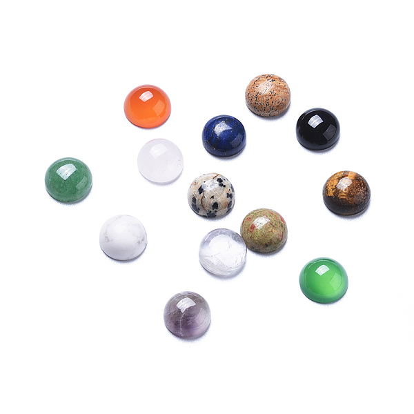 PandaHall Gemstone Cabochons, Half Round/Dome, Mixed Stone, Mixed Color, 16x5mm Mixed Stone Half Round Multicolor
PandaHall Gemstone Cabochons, Half Round/Dome, Mixed Stone, Mixed Color, 16x5mm Mixed Stone Half Round Multicolor