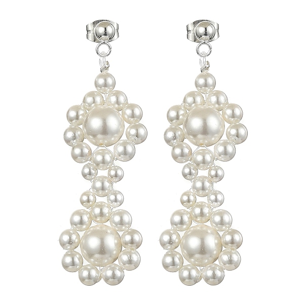 PandaHall Shell Pearl Beaded Dangle Stud Earrings, Teardrop, 50x16mm Shell Teardrop White
PandaHall Shell Pearl Beaded Dangle Stud Earrings, Teardrop, 50x16mm Shell Teardrop White