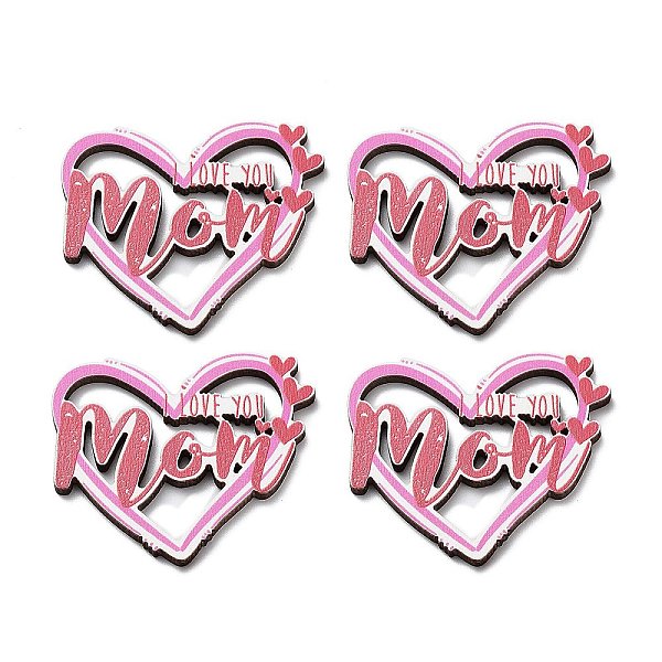 PandaHall Mother's Day Wooden Cabochon, Heart, Pink, 39.5x45x2.5mm Wood Heart Pink
PandaHall Mother's Day Wooden Cabochon, Heart, Pink, 39.5x45x2.5mm Wood Heart Pink