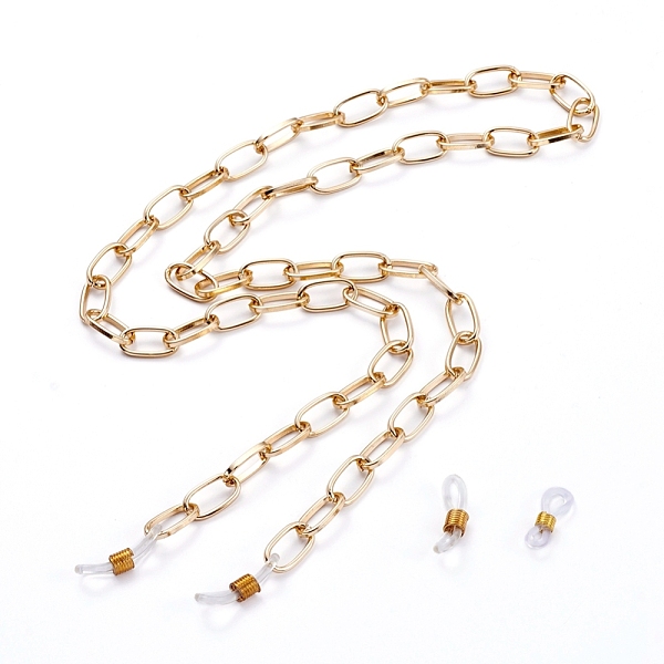 PandaHall Aluminium Cable Chains/Paperclip Chains Eyeglasses Chains, Neck Strap for Eyeglasses, with Rubber Loop Ends, Golden, 29.5 inch...
PandaHall Aluminium Cable Chains/Paperclip Chains Eyeglasses Chains, Neck Strap for Eyeglasses, with Rubber Loop Ends, Golden, 29.5 inch...