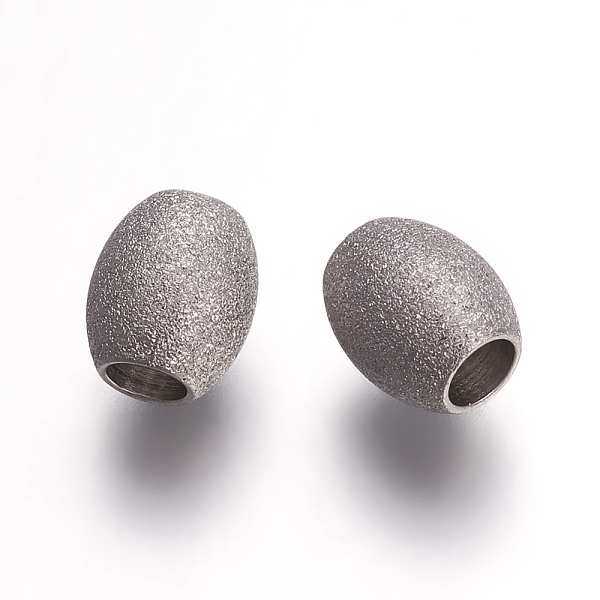 PandaHall 304 Stainless Steel Beads, Textured Beads, Oval, Stainless Steel Color, 7x6mm, Hole: 2.8mm 304 Stainless Steel Oval
PandaHall 304 Stainless Steel Beads, Textured Beads, Oval, Stainless Steel Color, 7x6mm, Hole: 2.8mm 304 Stainless Steel Oval