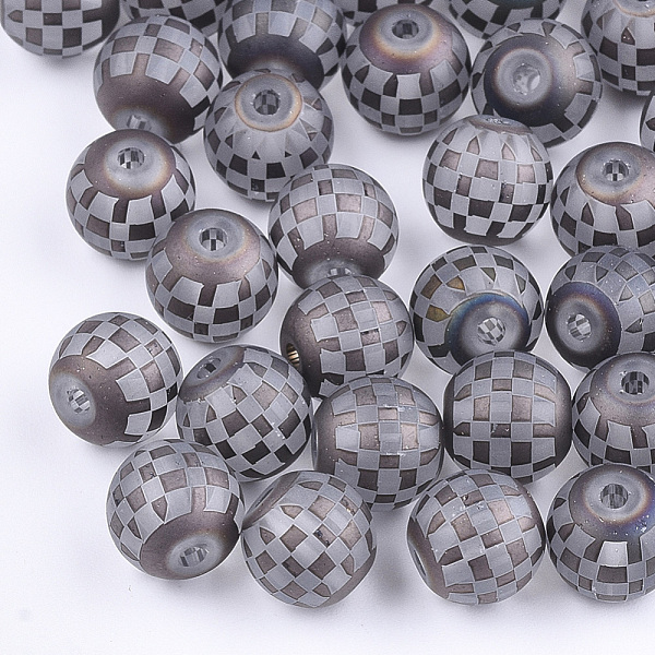 PandaHall Electroplate Glass Beads, Plaid Beads, Frosted, Round with Tartan Pattern, Coconut Brown, 8~8.5mm, Hole: 1.5mm Glass Tartan Brown
PandaHall Electroplate Glass Beads, Plaid Beads, Frosted, Round with Tartan Pattern, Coconut Brown, 8~8.5mm, Hole: 1.5mm Glass Tartan Brown