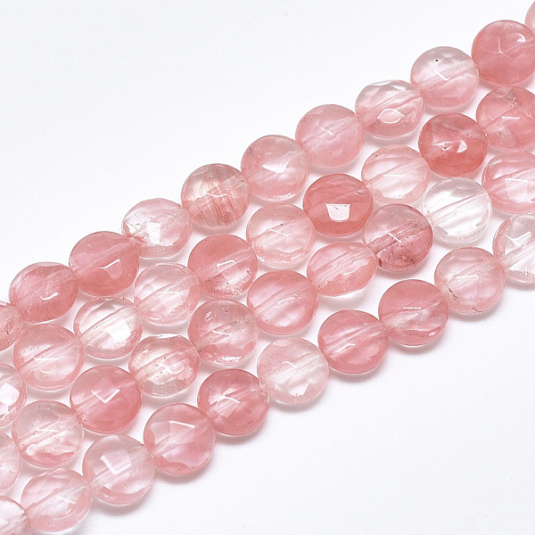 PandaHall Cherry Quartz Glass Beads Strands, Faceted, Flat Round, 8~8.5x4.5~5mm, Hole: 1mm, about 25pcs/strand, 7.8 inch Cherry Quartz Glass...
PandaHall Cherry Quartz Glass Beads Strands, Faceted, Flat Round, 8~8.5x4.5~5mm, Hole: 1mm, about 25pcs/strand, 7.8 inch Cherry Quartz Glass...