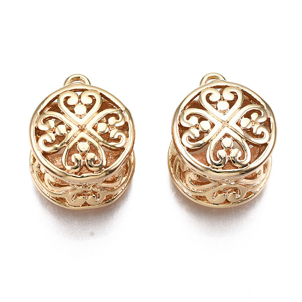 PandaHall Brass Pendants, Hollow, Nickel Free, Column, Real 18K Gold Plated, 15x11mm, Hole: 1.8mm Brass Flat Round
PandaHall Brass Pendants, Hollow, Nickel Free, Column, Real 18K Gold Plated, 15x11mm, Hole: 1.8mm Brass Flat Round