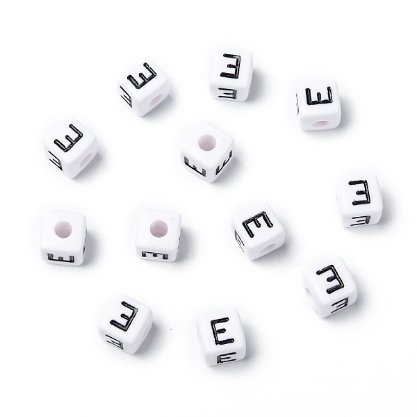 PandaHall Letter Acrylic European Beads, Horizontal Hole, Cube, Letter.E, 10x10x10mm, Hole: 3.5~4mm, about 598pcs/500g Acrylic Letter E..., White
PandaHall Letter Acrylic European Beads, Horizontal Hole, Cube, Letter.E, 10x10x10mm, Hole: 3.5~4mm, about 598pcs/500g Acrylic Letter E..., White