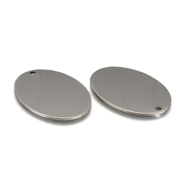 PandaHall 201 Stainless Steel Pendants, Oval Stamping Blank Tag, Stainless Steel Color, 42x30x1mm, Hole: 3mm 201 Stainless Steel Oval
PandaHall 201 Stainless Steel Pendants, Oval Stamping Blank Tag, Stainless Steel Color, 42x30x1mm, Hole: 3mm 201 Stainless Steel Oval