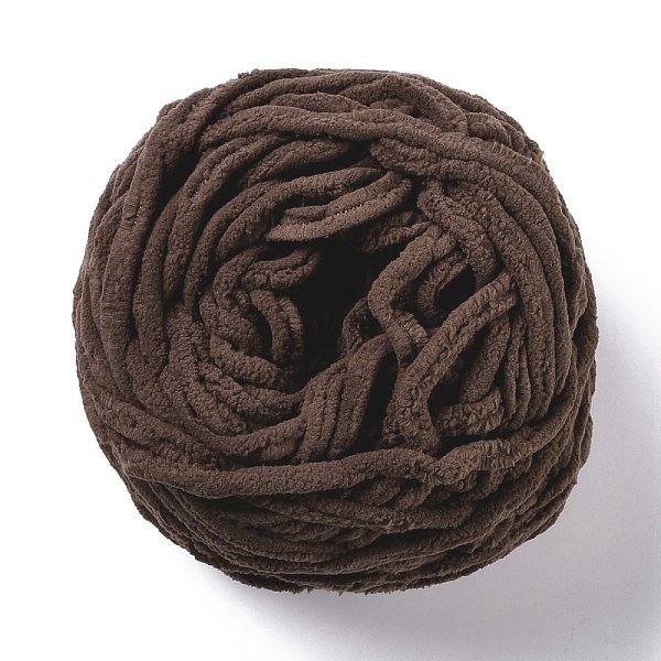 PandaHall Soft Crocheting Yarn, Thick Knitting Yarn for Scarf, Bag, Cushion Making, Saddle Brown, 7~8mm, 65.62 yard(60m)/roll Polyester
PandaHall Soft Crocheting Yarn, Thick Knitting Yarn for Scarf, Bag, Cushion Making, Saddle Brown, 7~8mm, 65.62 yard(60m)/roll Polyester