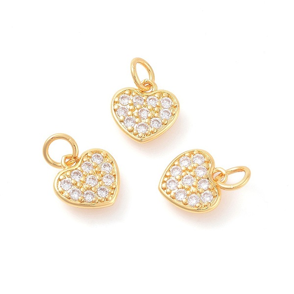PandaHall Brass Micro Pave Cubic Zirconia Charms, Heart, Clear, Golden, 10x10x1.8mm, Hole: 3mm Brass+Cubic Zirconia Heart Clear
PandaHall Brass Micro Pave Cubic Zirconia Charms, Heart, Clear, Golden, 10x10x1.8mm, Hole: 3mm Brass+Cubic Zirconia Heart Clear